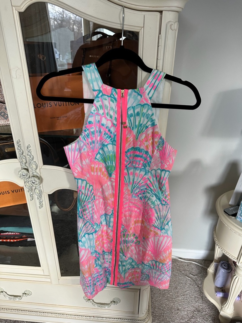 Lilly Pulitzer Pink, Aqua & Coral Shell-Print Shift Dress - Picture 3 of 3